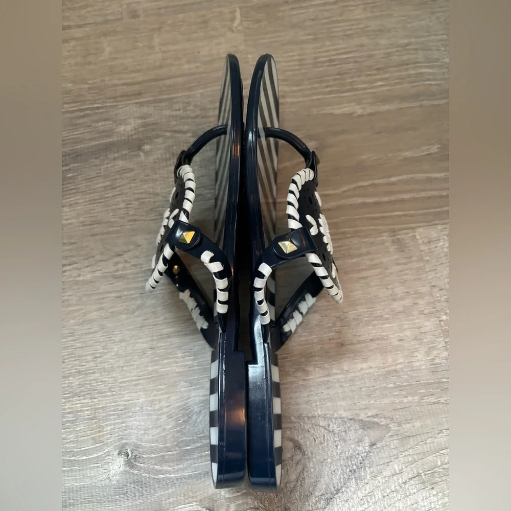 ๐JACK ROGERS cute navy flip flops! - Picture 3 of 8